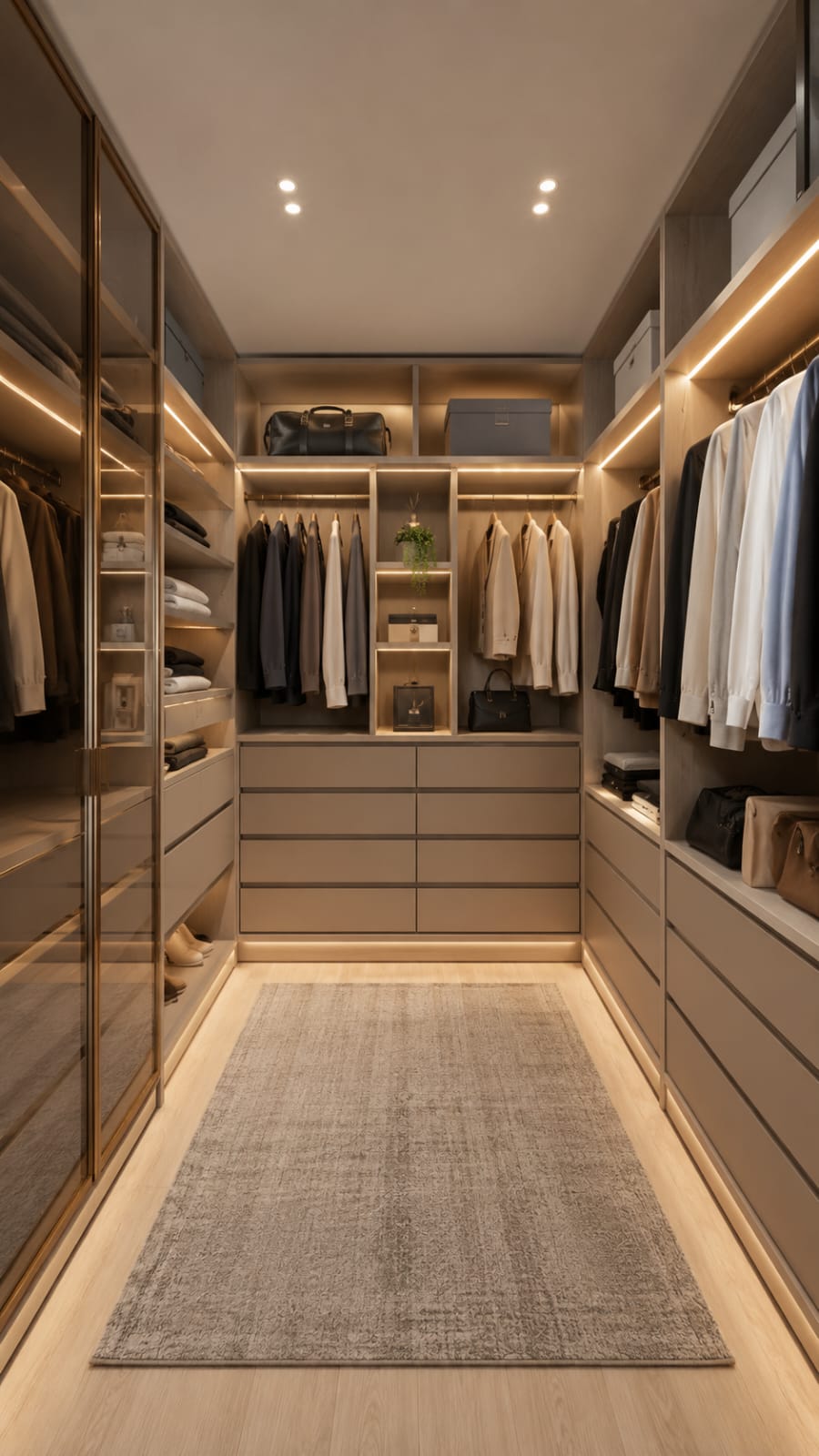 Closet planejado — projeto residencial